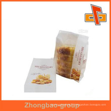 china manufacturers food grade flat bottom white kraft paper bakery bag for bread and hot dog packaging